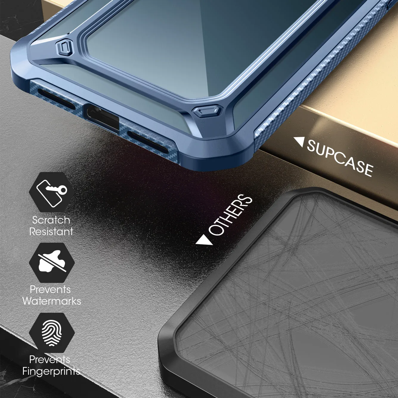 Final Few iPhone 12 Pro Max 6.7 inch Unicorn Beetle Exo with Screen Protector Clear Case-Blue  Stylish & Comfortable