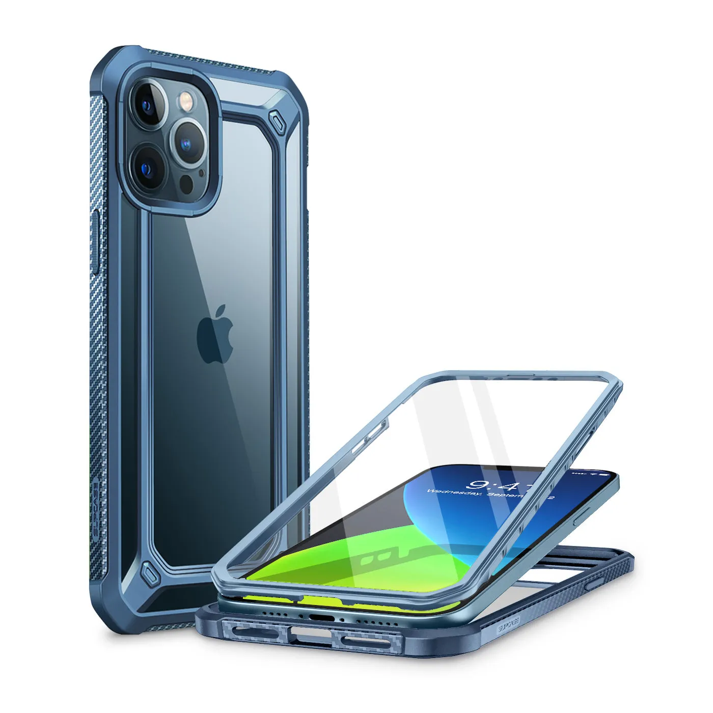 Final Few iPhone 12 Pro Max 6.7 inch Unicorn Beetle Exo with Screen Protector Clear Case-Blue  Stylish & Comfortable