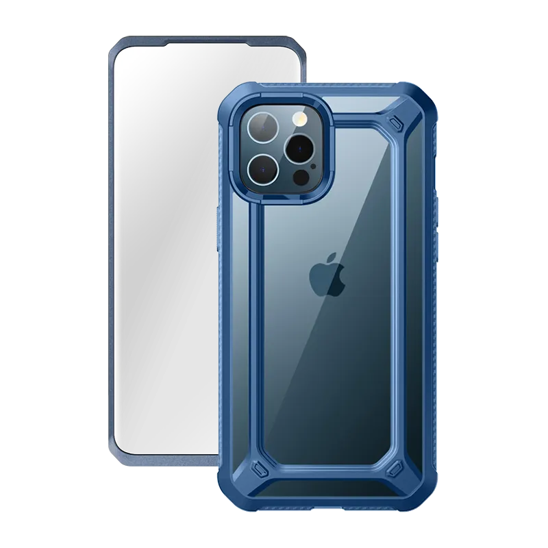 Final Few iPhone 12 Pro Max 6.7 inch Unicorn Beetle Exo with Screen Protector Clear Case-Blue  Stylish & Comfortable