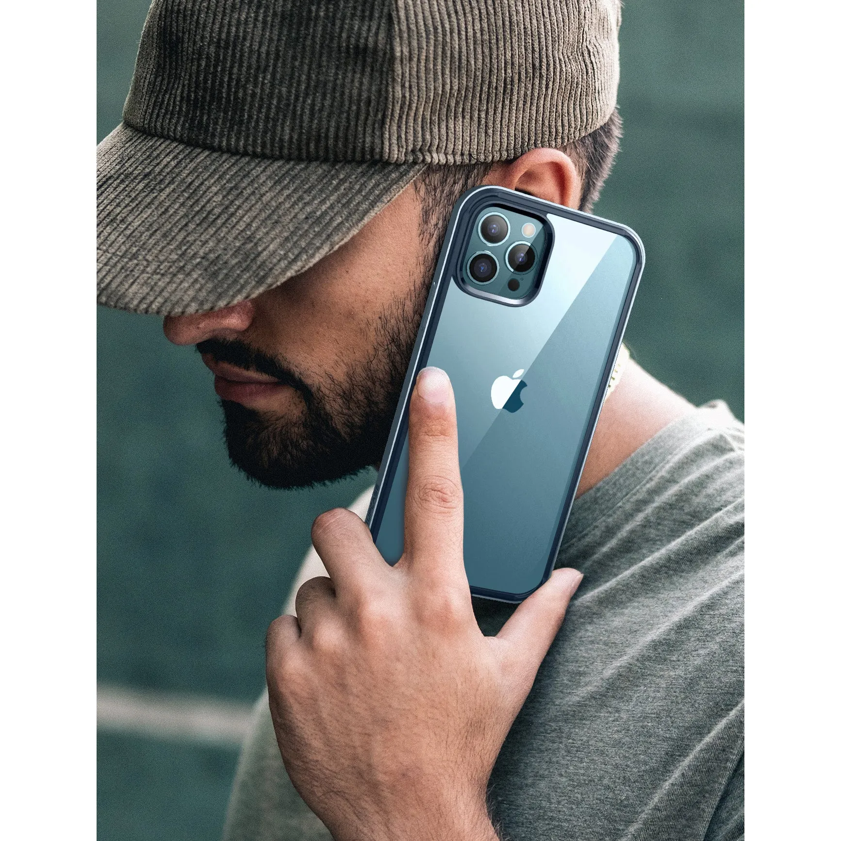 Final Few iPhone 13 Pro 6.1 inch Unicorn Beetle Edge Clear Bumper Case(open box)-Blue  Last Few Pieces!