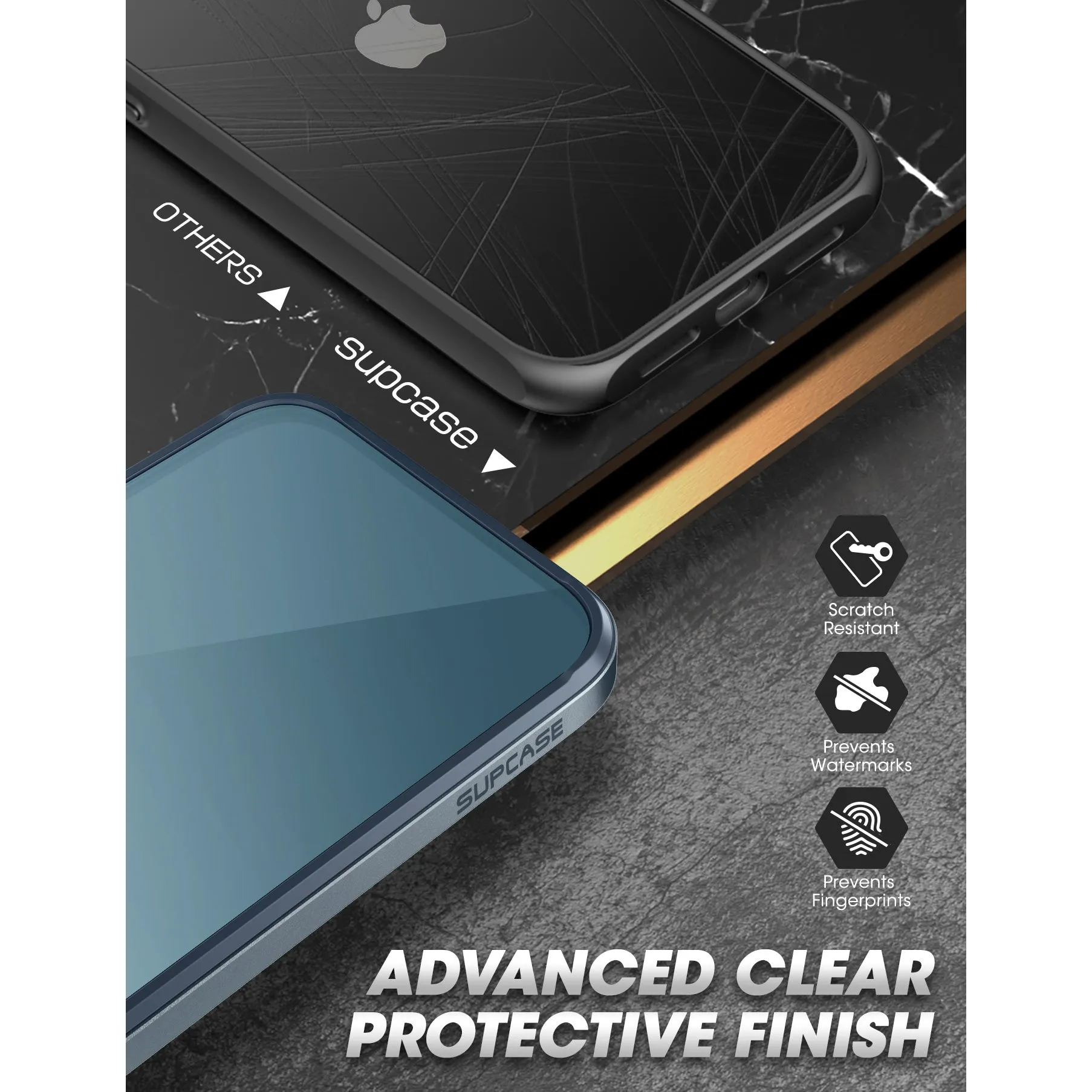 Final Few iPhone 13 Pro 6.1 inch Unicorn Beetle Edge Clear Bumper Case(open box)-Blue  Last Few Pieces!