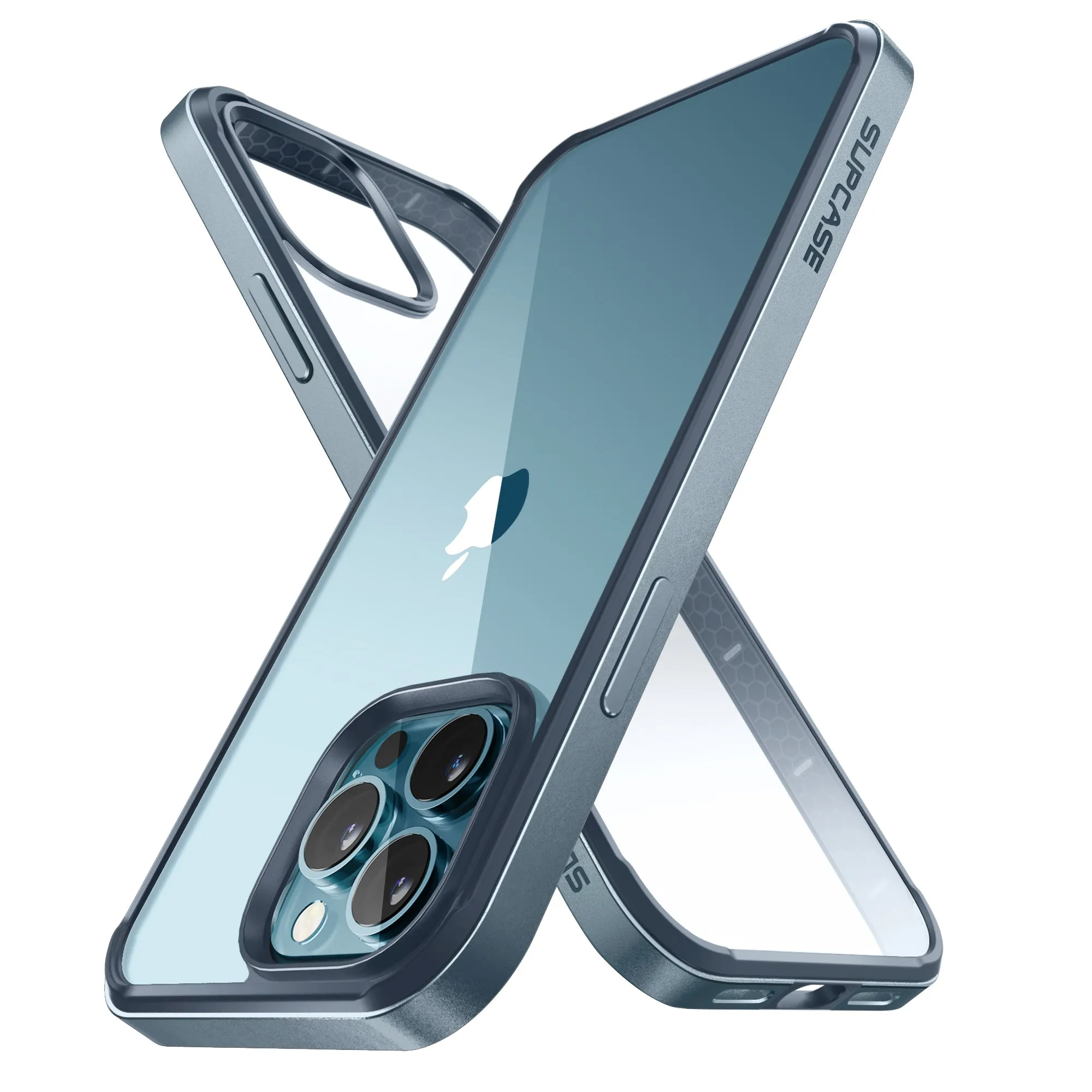 Final Few iPhone 13 Pro 6.1 inch Unicorn Beetle Edge Clear Bumper Case(open box)-Blue  Last Few Pieces!