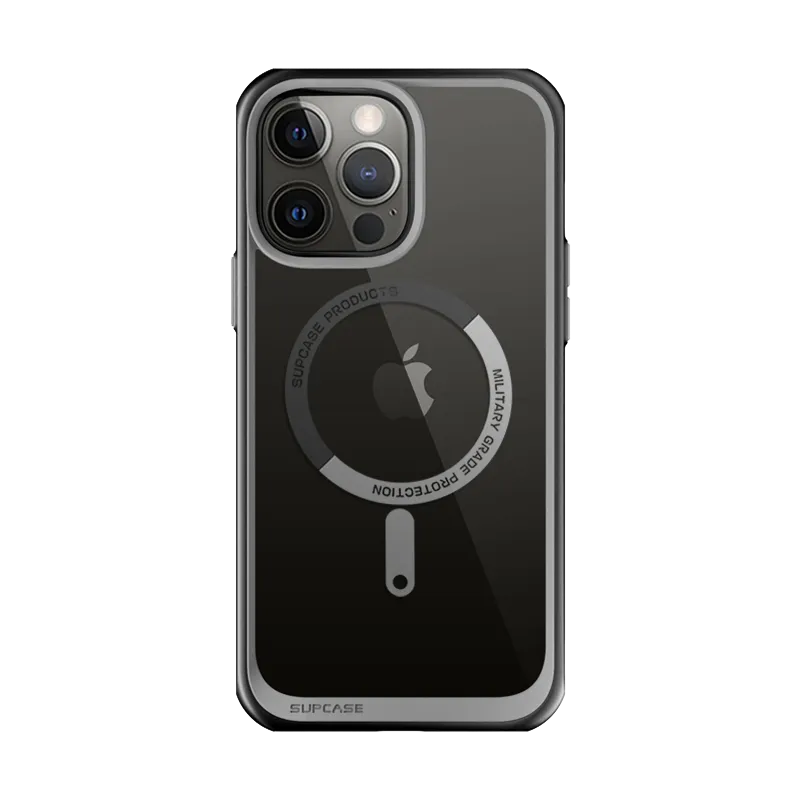 Final Few iPhone 13 Pro Max 6.7 inch Unicorn Beetle MAG Slim Clear MagSafe Case-Black  Last Few Pieces!
