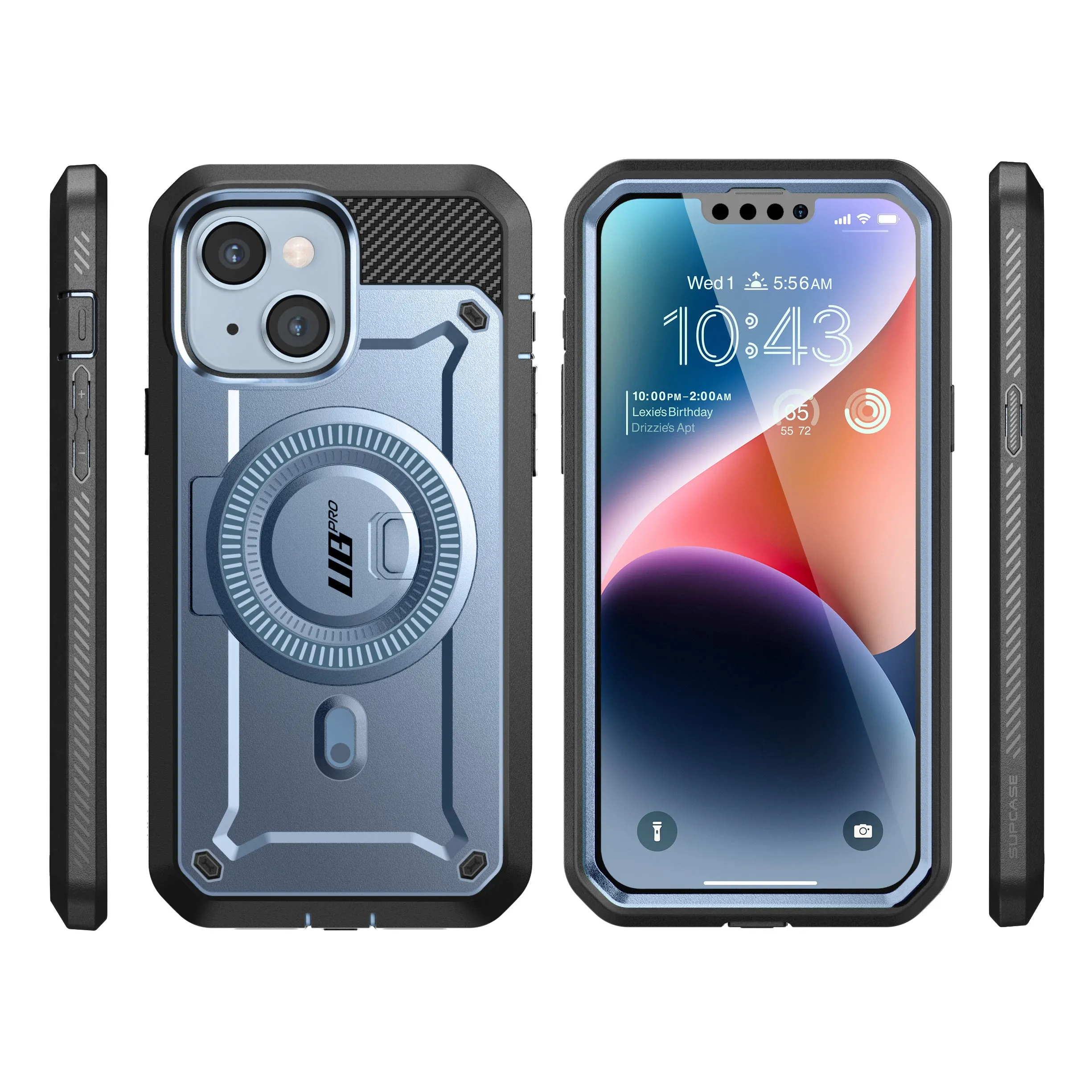 Final Few iPhone 14 Plus 6.7 inch Unicorn Beetle PRO MAG Rugged MagSafe Case-Metallic Blue  Going Fast!