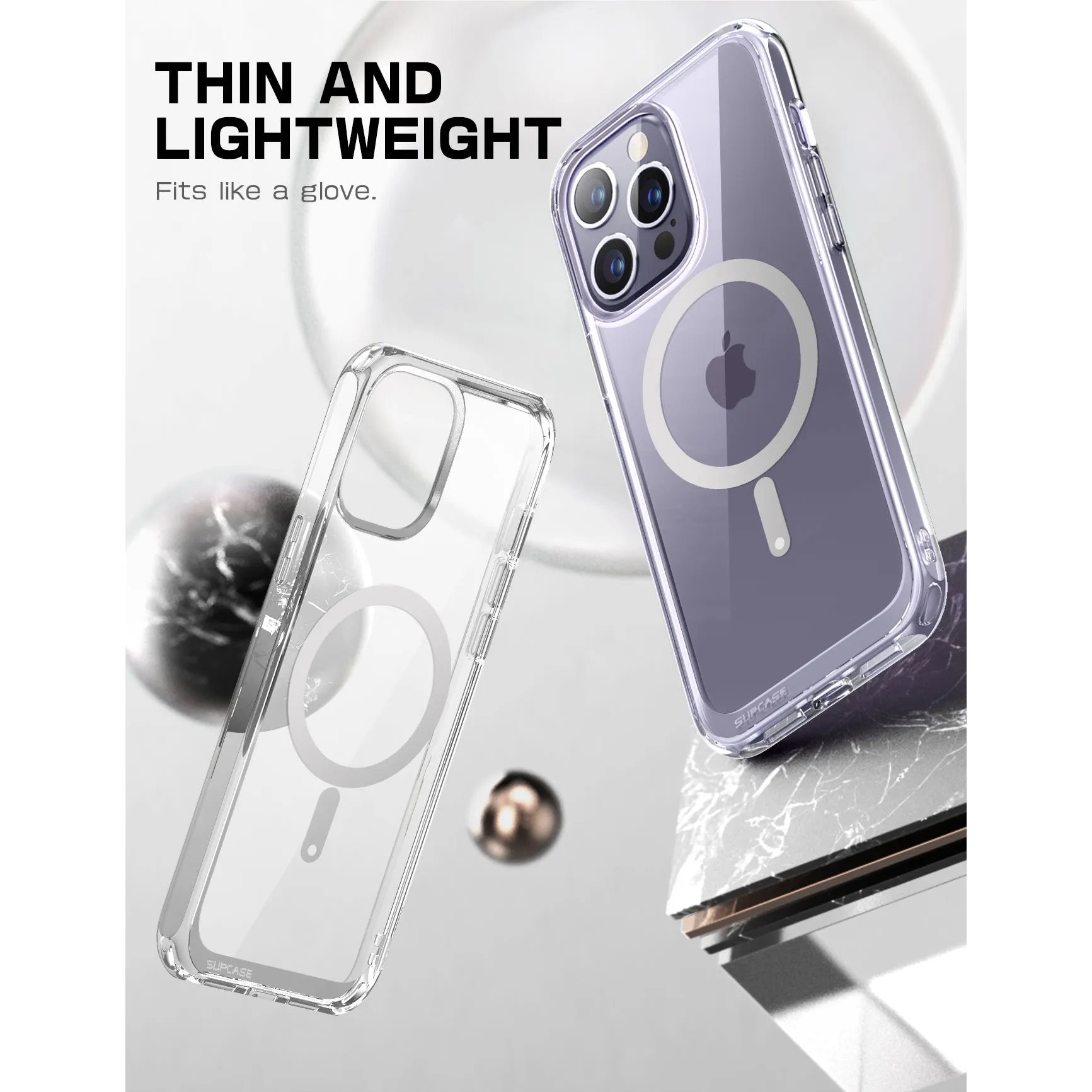 Final Few iPhone 14 Pro 6.1 inch Unicorn Beetle MAG Slim Clear MagSafe Case-Clear  Limited Release!