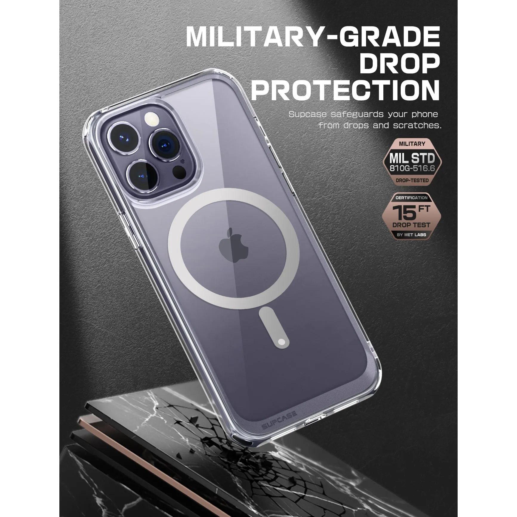 Final Few iPhone 14 Pro 6.1 inch Unicorn Beetle MAG Slim Clear MagSafe Case-Clear  Limited Release!
