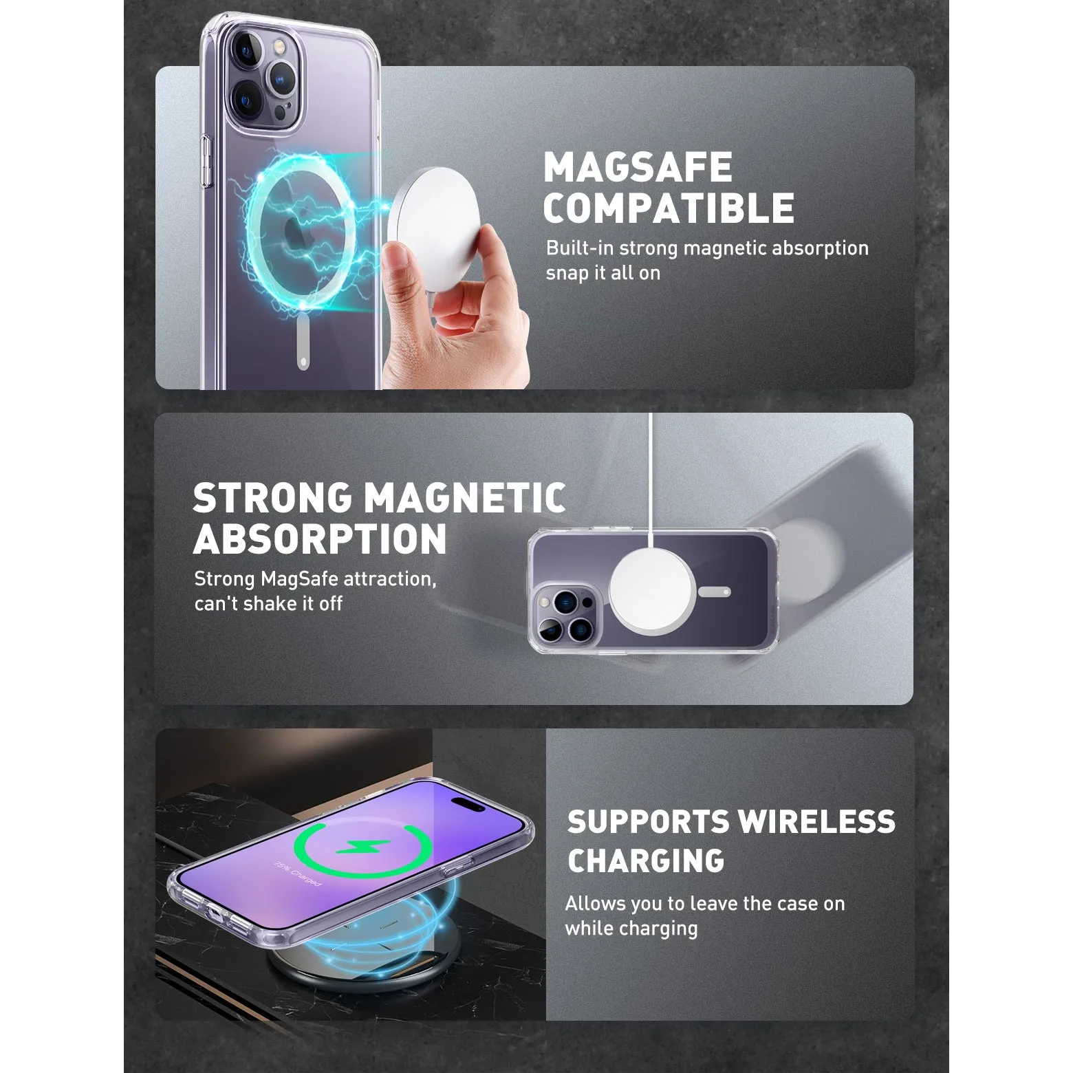 Final Few iPhone 14 Pro 6.1 inch Unicorn Beetle MAG Slim Clear MagSafe Case-Clear  Limited Release!