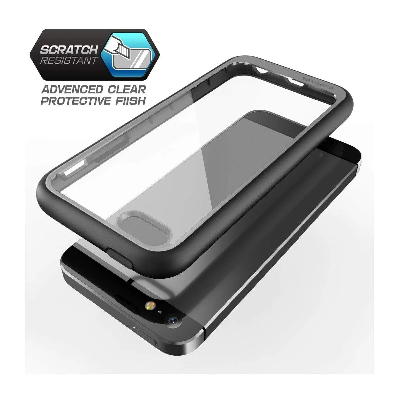 Final Few iPhone 5 Unicorn Beetle STYLE Slim Clear Case-Black  Today Only!