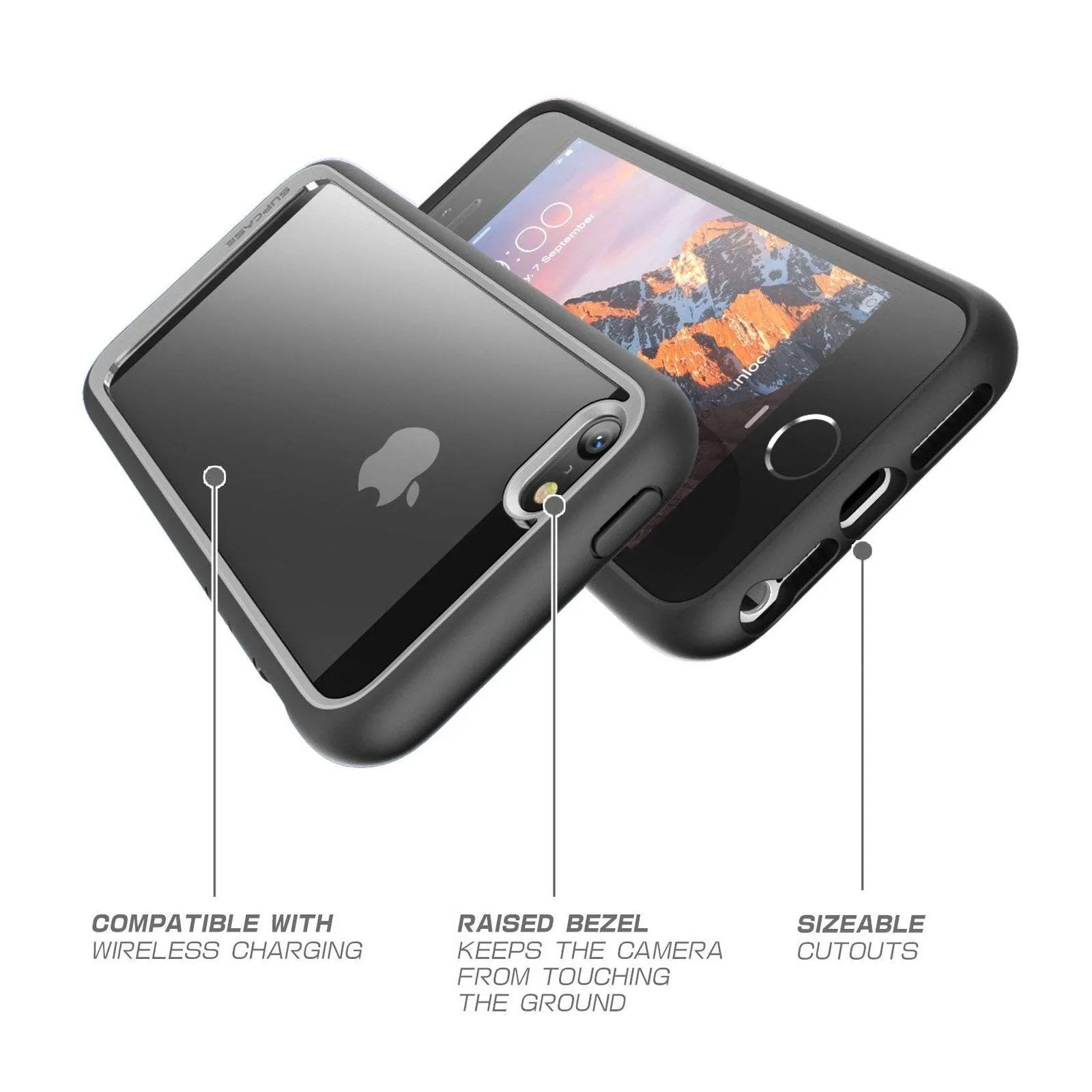 Final Few iPhone 5 Unicorn Beetle STYLE Slim Clear Case-Black  Today Only!