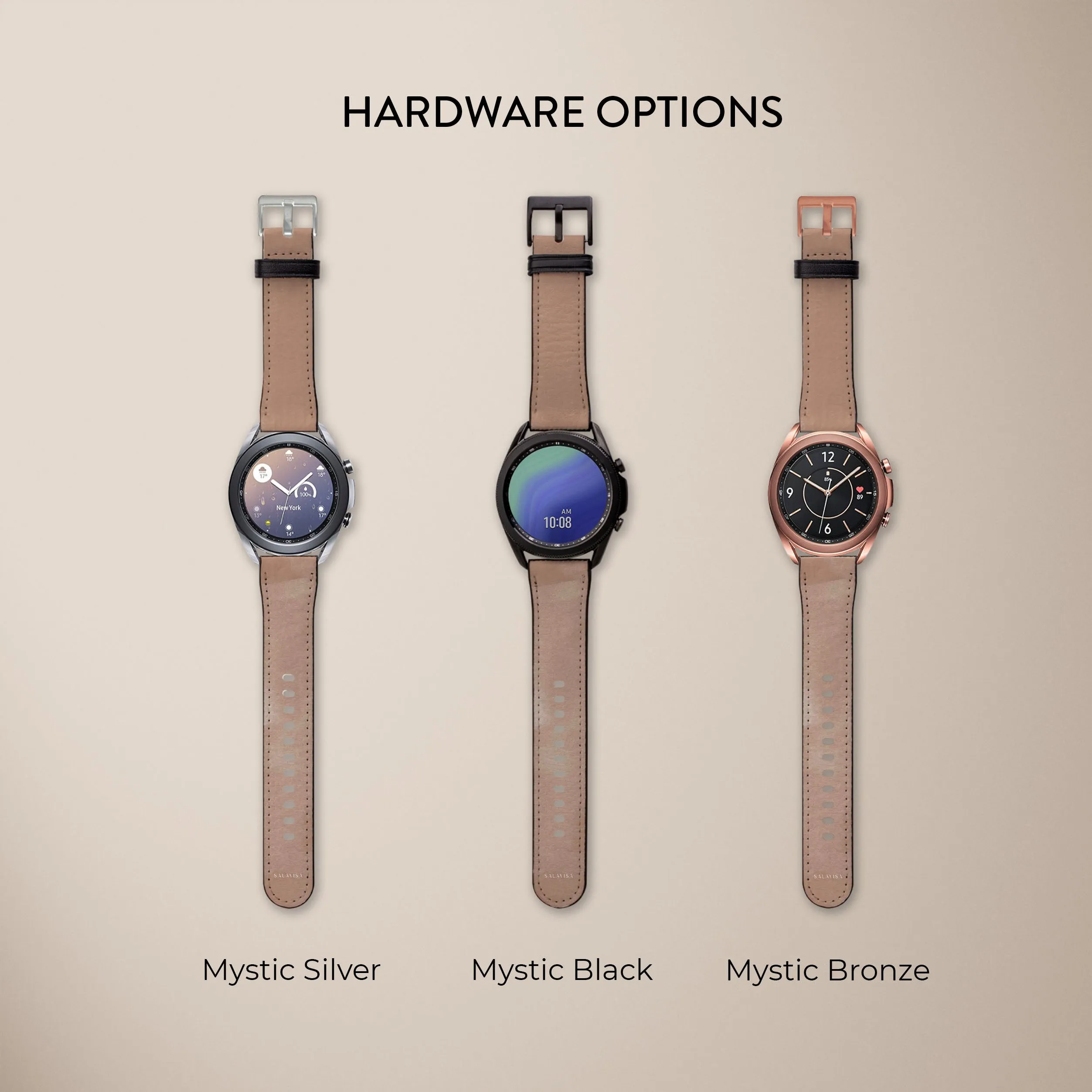 Final Few Old Rose Watercolor Galaxy Watch Band  Dont Miss Out!