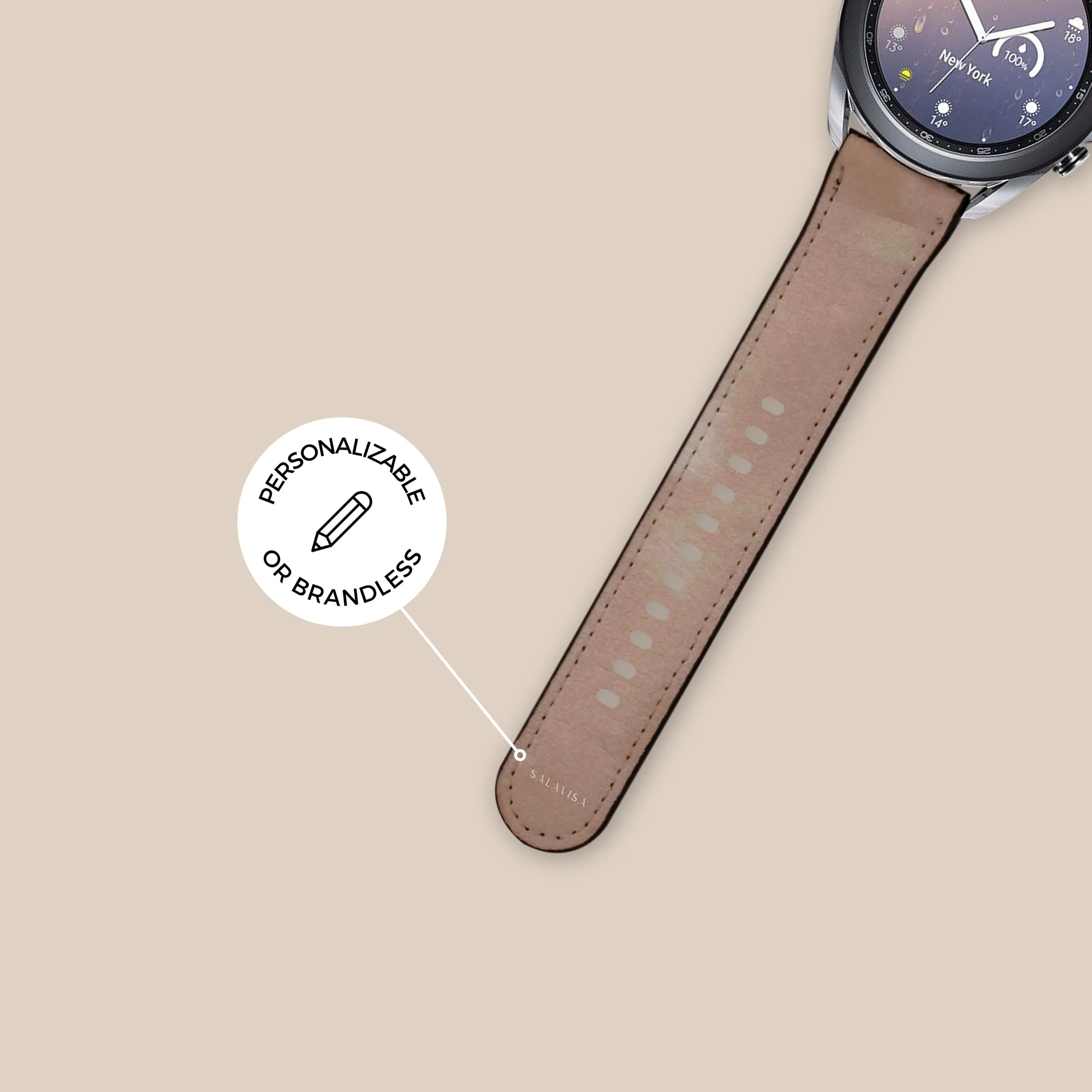 Final Few Old Rose Watercolor Galaxy Watch Band  Dont Miss Out!