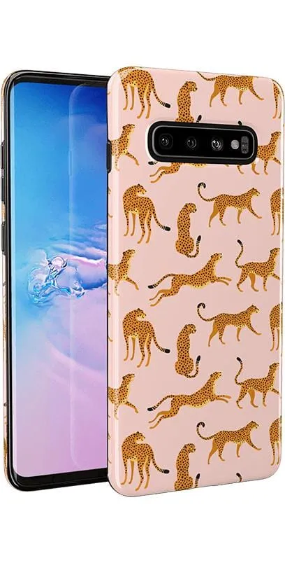 Final Few On the Prowl | Pink Leopard Print Samsung Case  Stylish & Comfortable