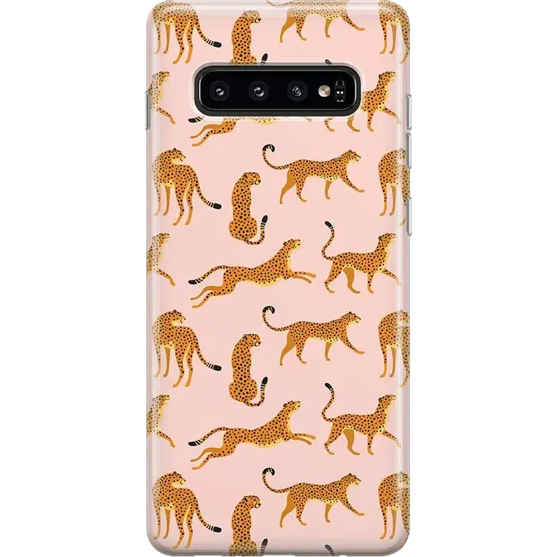 Final Few On the Prowl | Pink Leopard Print Samsung Case  Stylish & Comfortable