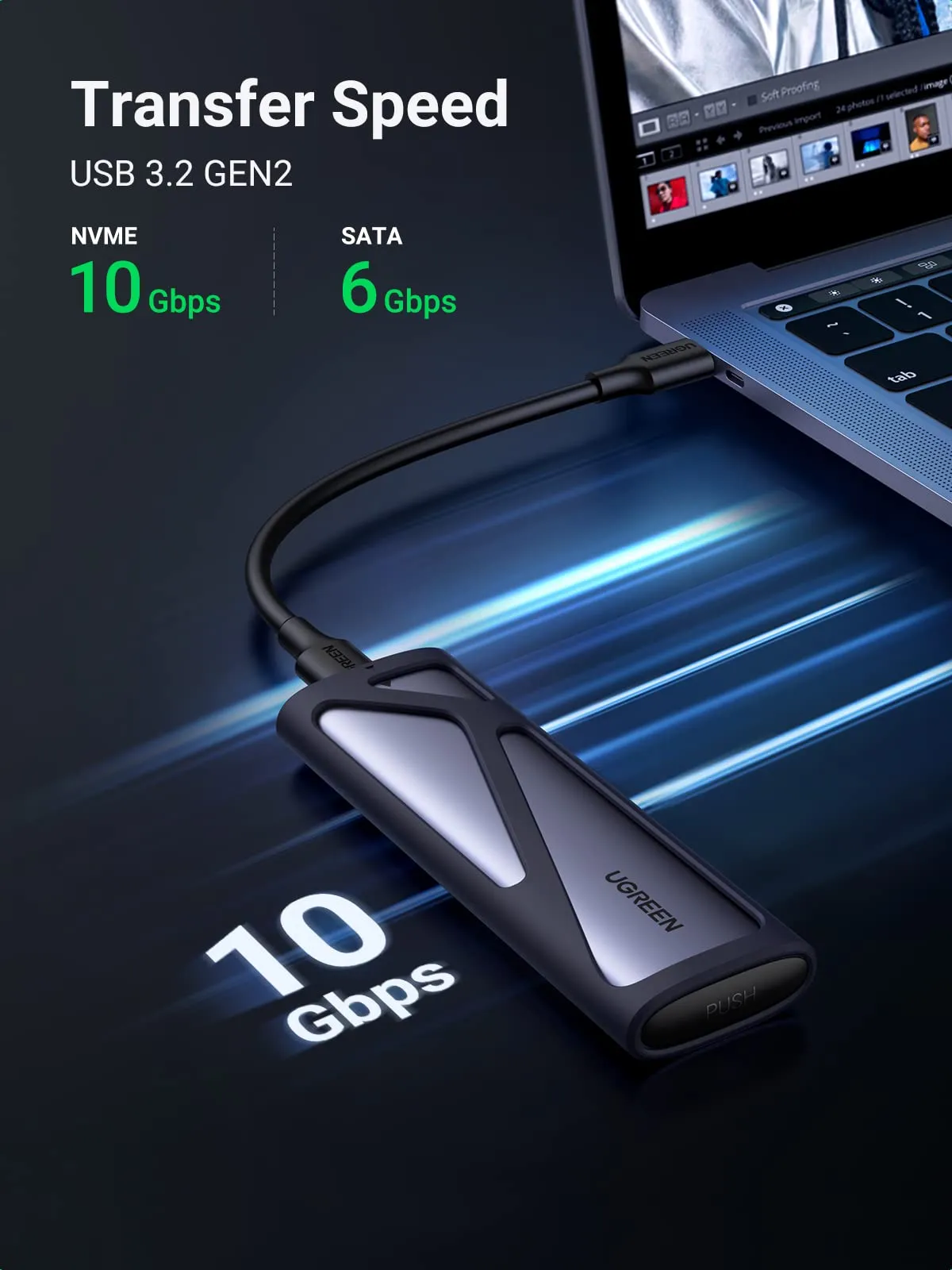 Final Few UGREEN 10Gbps M.2 NVMe SATA Enclosure  Going Fast!