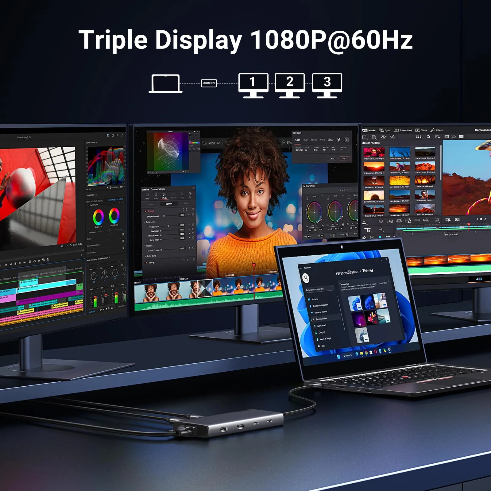 Final Few UGREEN 8 in 1 USB C 4K Docking Station Dual Monitor  Last Few Pieces!