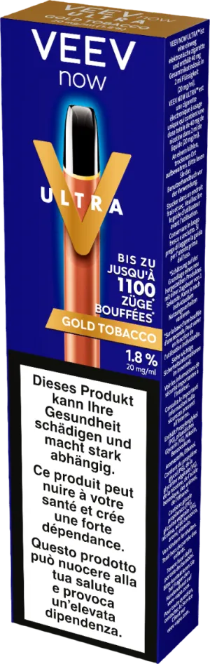 Final Few Veev Now Ultra Gold Tobacco  Limited Release!