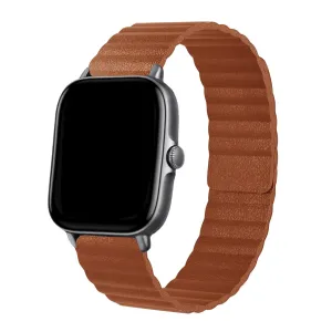 Final Few Xiaomi Amazfit GTS Leather Loop Strap (Brown)  Stylish & Comfortable