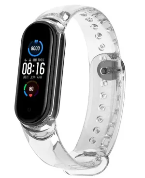 Final Few Xiaomi Mi Band 6 Colour Changing Crystal Strap (Transparent)  Limited Stock!