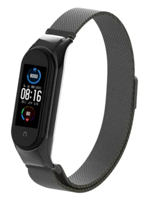 Final Few Xiaomi Mi Band 6 Milanese Strap (Black)  Limited Stock!