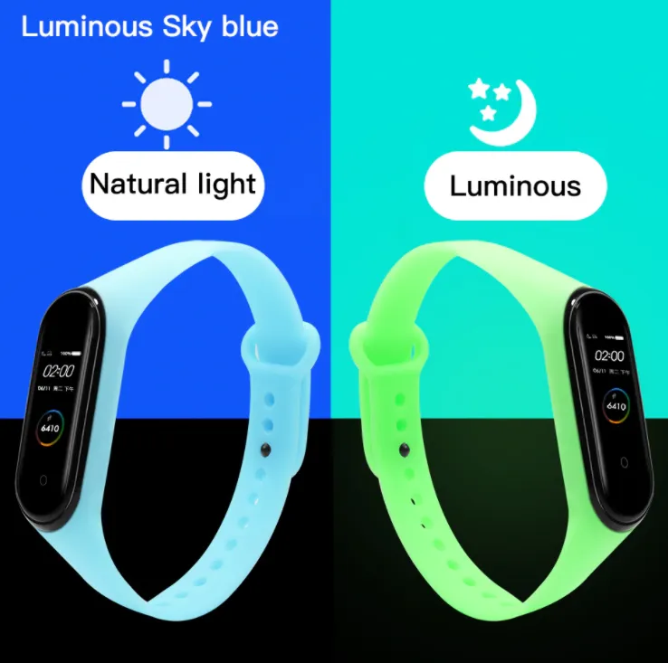 Final Few Xiaomi Mi Band 6 Silicone Strap (Luminous Blue)  Dont Miss Out!