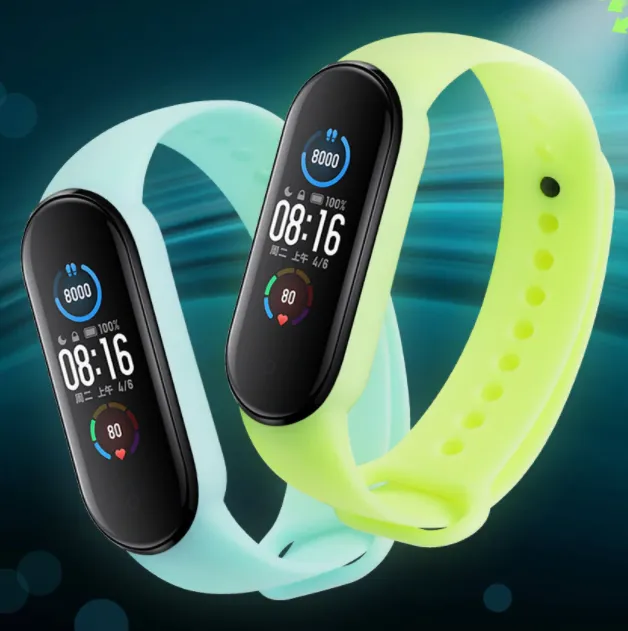 Final Few Xiaomi Mi Band 6 Silicone Strap (Luminous Blue)  Dont Miss Out!