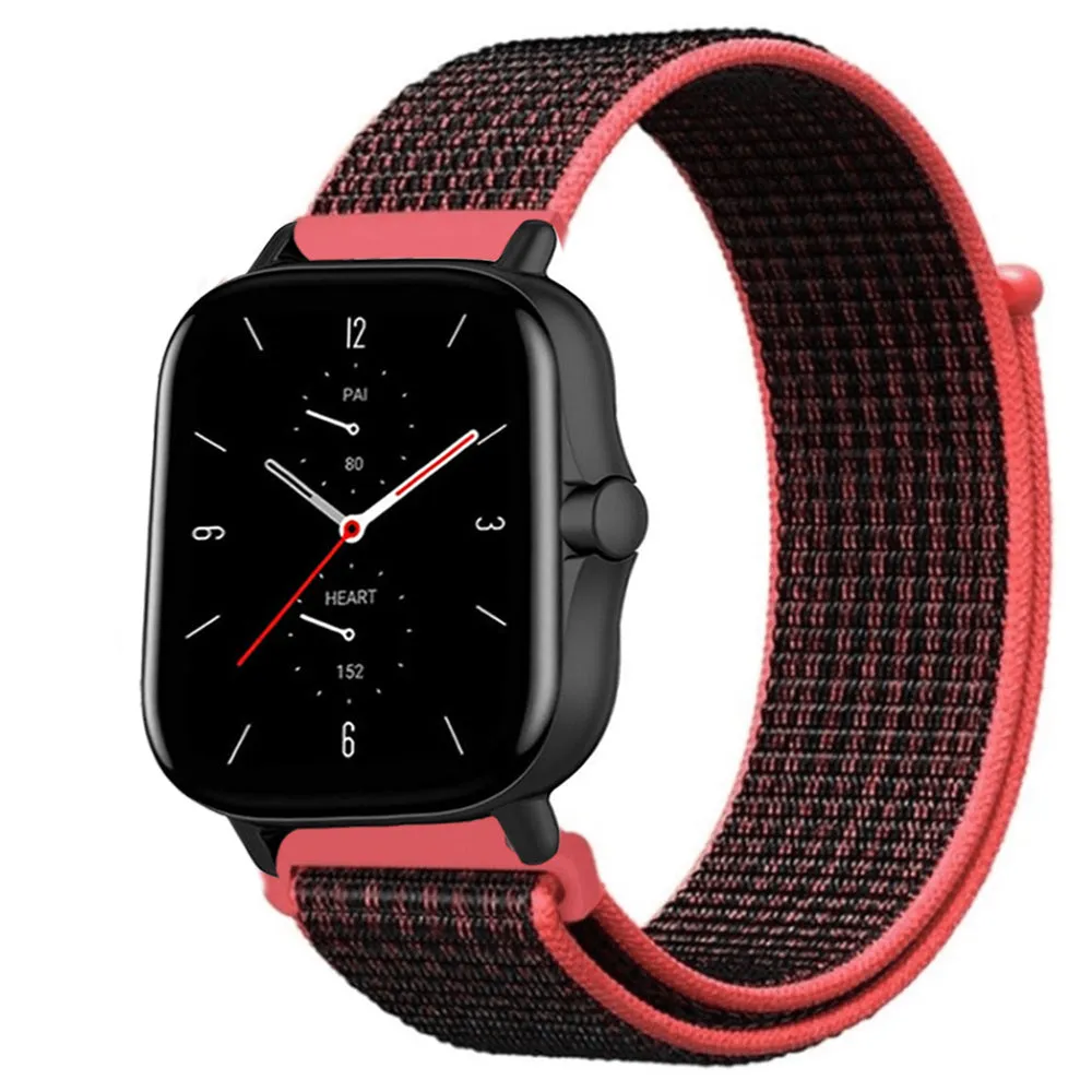 Flash Sale! Amazfit GTS 2 Nylon Strap (Black/Coral)  Limited Stock!
