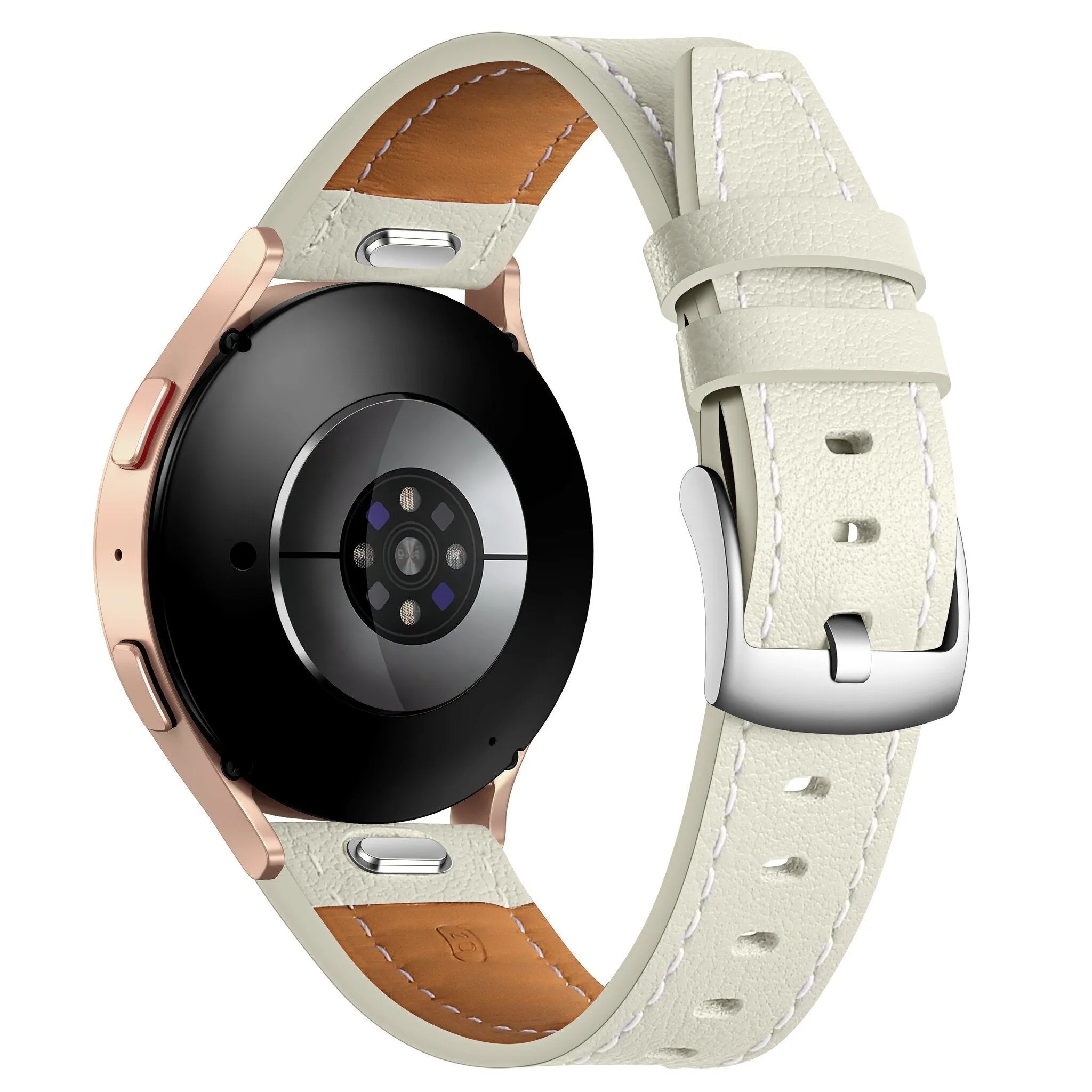 Flash Sale! Amazfit GTS 2 'One Push' Leather Strap (Beige)  Ends Soon!