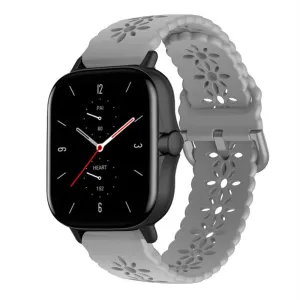 Flash Sale! Amazfit GTS 2 Silicone Strap Patterned (Grey)  Almost Gone!