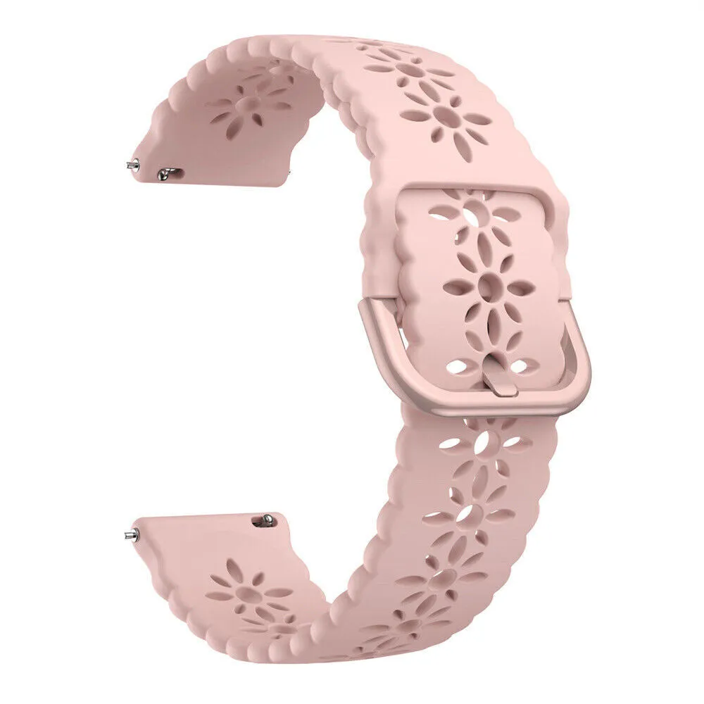 Flash Sale! Amazfit GTS 2 Silicone Strap Patterned (Pink)  Last Chance!