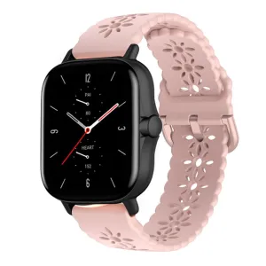 Flash Sale! Amazfit GTS 2 Silicone Strap Patterned (Pink)  Last Chance!