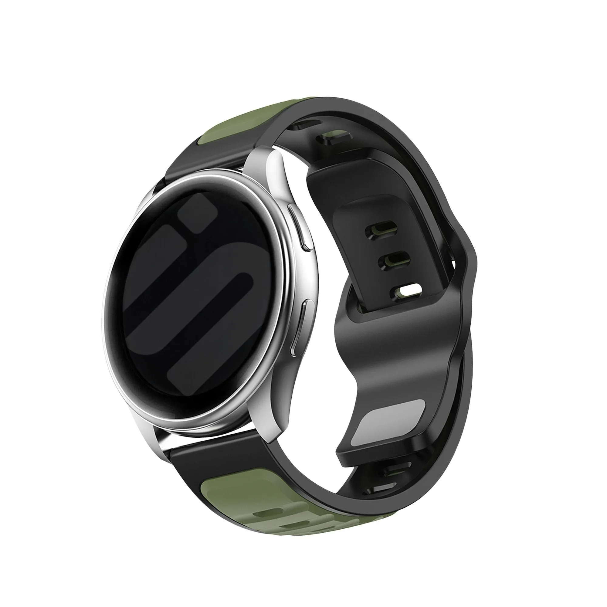 Flash Sale! Amazfit GTS 4 Outdoor Duo Silicone Strap (Green/Black)  Dont Miss Out!