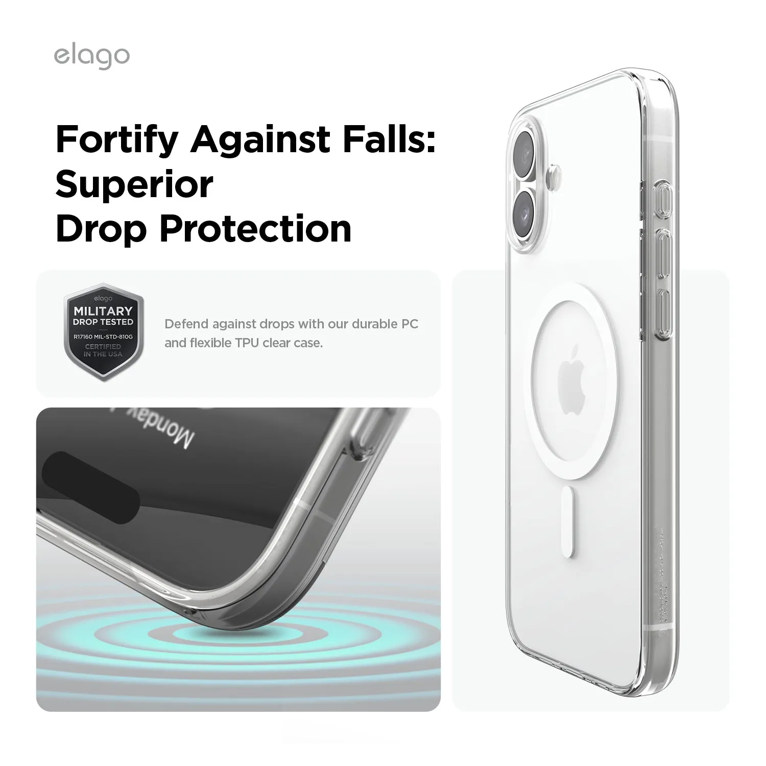 Flash Sale! AMP Monthly elago MagSafe Hybrid Clear Case  Today Only!