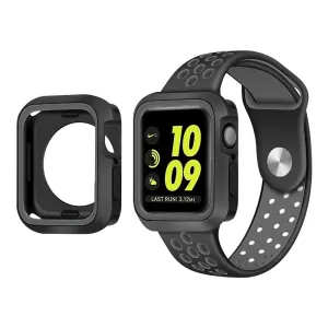 Flash Sale! Apple Watch 7 Sport Strap   TPU Case (Black/Grey)  Dont Miss Out!