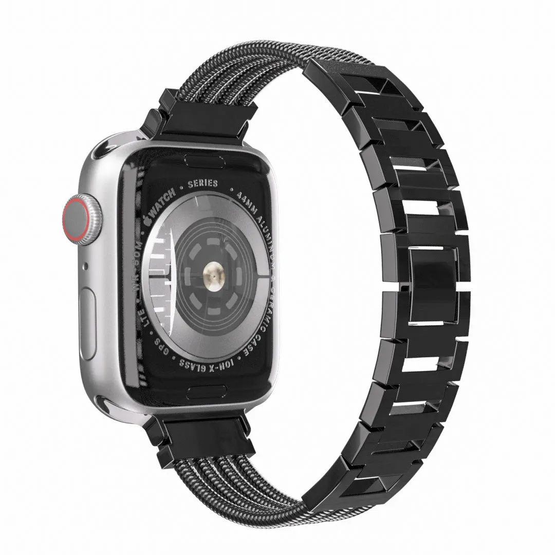 Flash Sale! Apple Watch 'Bracelet' Strap (Black)  Stylish & Comfortable