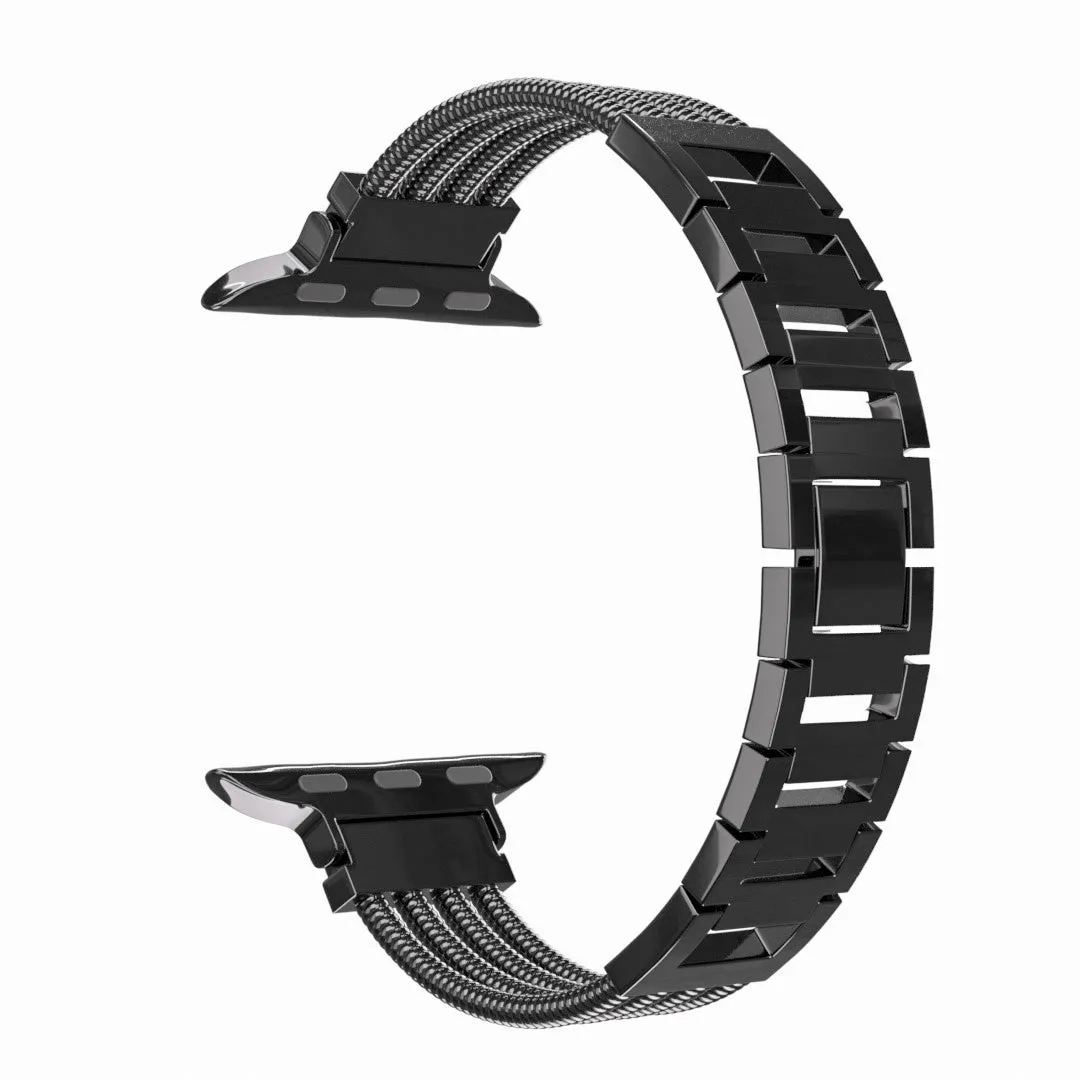 Flash Sale! Apple Watch 'Bracelet' Strap (Black)  Stylish & Comfortable