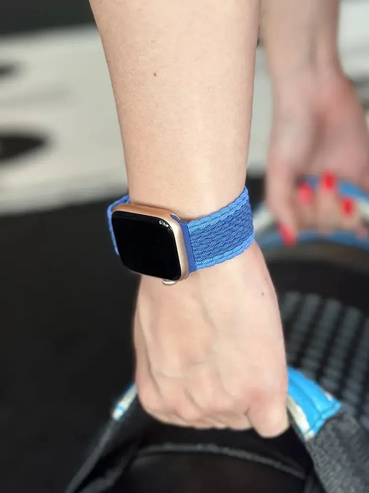 Flash Sale! Apple Watch Braided Nylon Strap (Blue mix)  Going Fast!