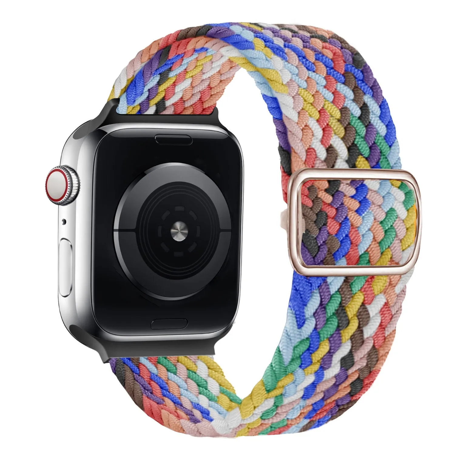 Flash Sale Apple Watch Braided Nylon Strap (Rainbow)  Going Fast!