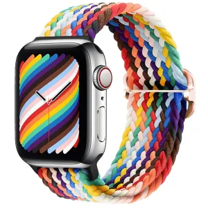 Flash Sale Apple Watch Braided Nylon Strap (Rainbow)  Going Fast!