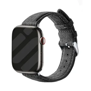 Flash Sale! Apple Watch Buckled Alcantara Strap (Black)  Ends Soon!