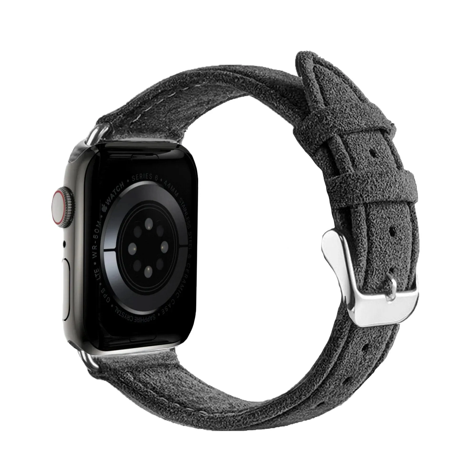 Flash Sale! Apple Watch Buckled Alcantara Strap (Black)  Ends Soon!