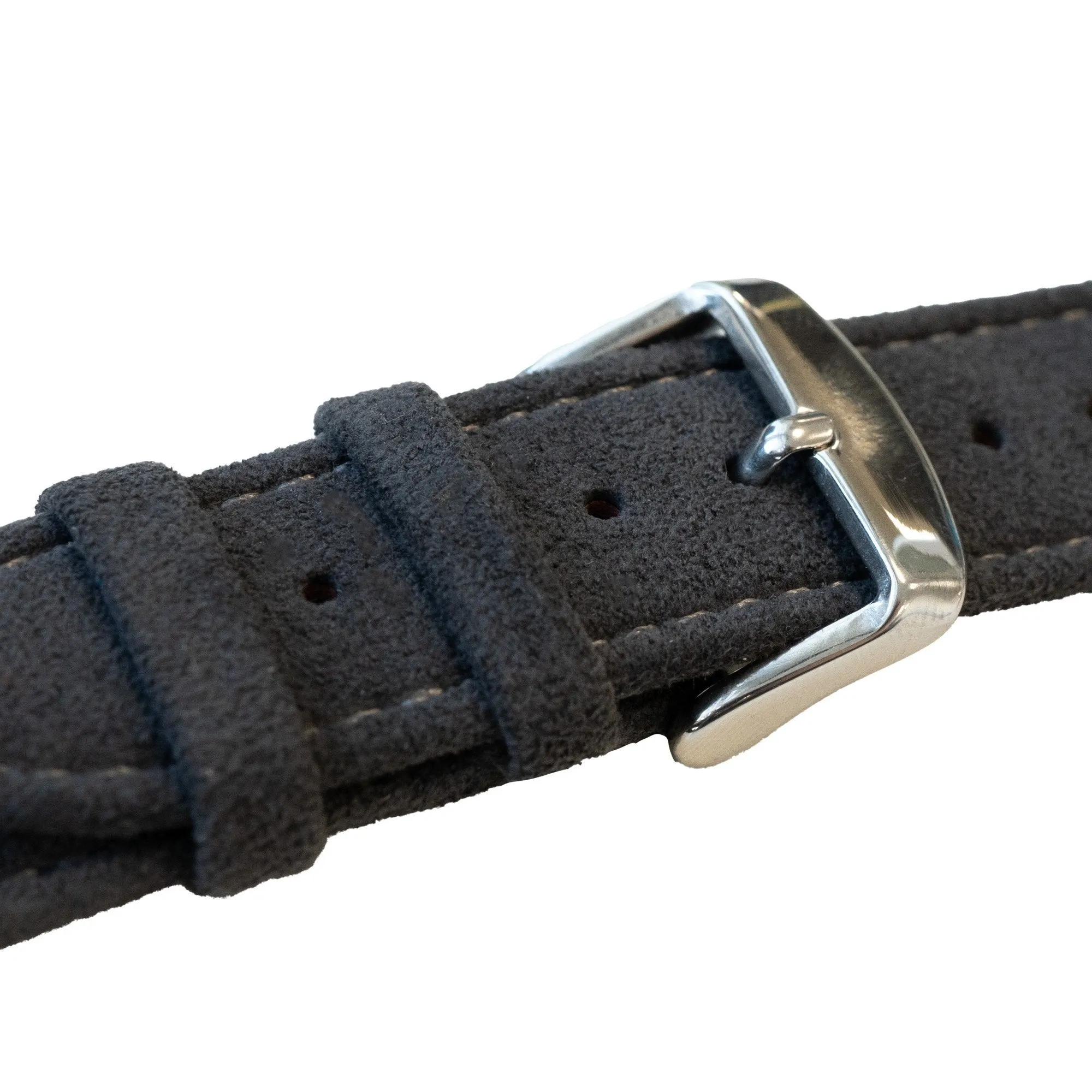 Flash Sale! Apple Watch Buckled Alcantara Strap (Black)  Ends Soon!