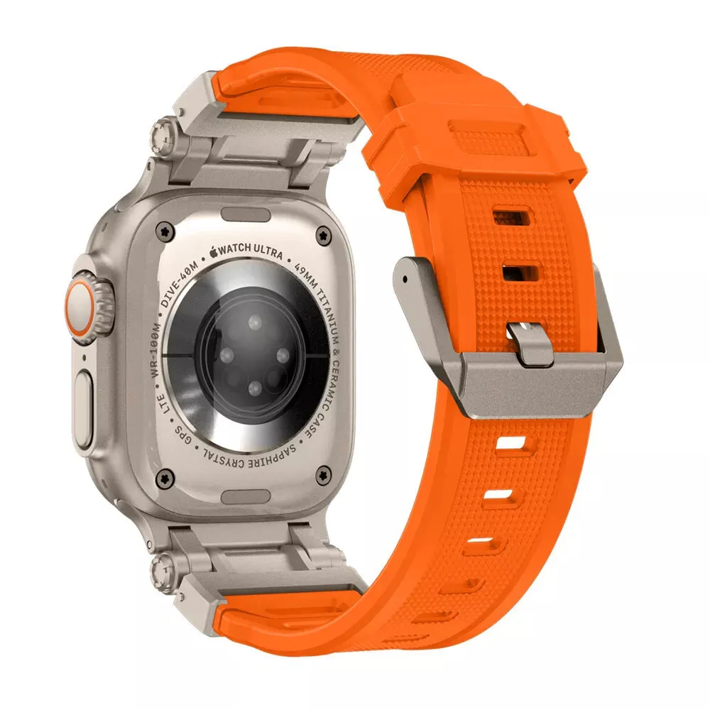 Flash Sale Apple Watch 'Explorer' TPU Strap (Orange with Titanium)  Almost Sold Out!