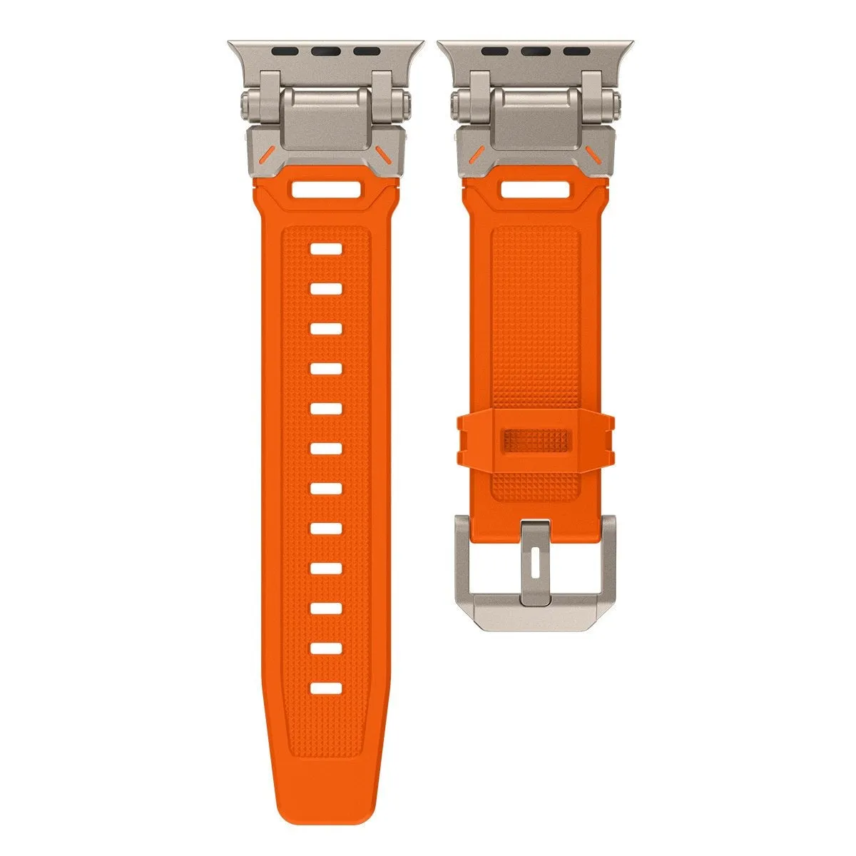 Flash Sale Apple Watch 'Explorer' TPU Strap (Orange with Titanium)  Almost Sold Out!