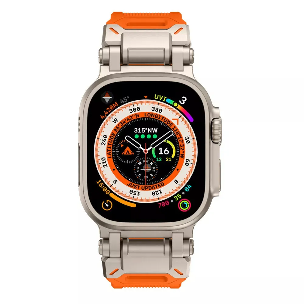 Flash Sale Apple Watch 'Explorer' TPU Strap (Orange with Titanium)  Almost Sold Out!