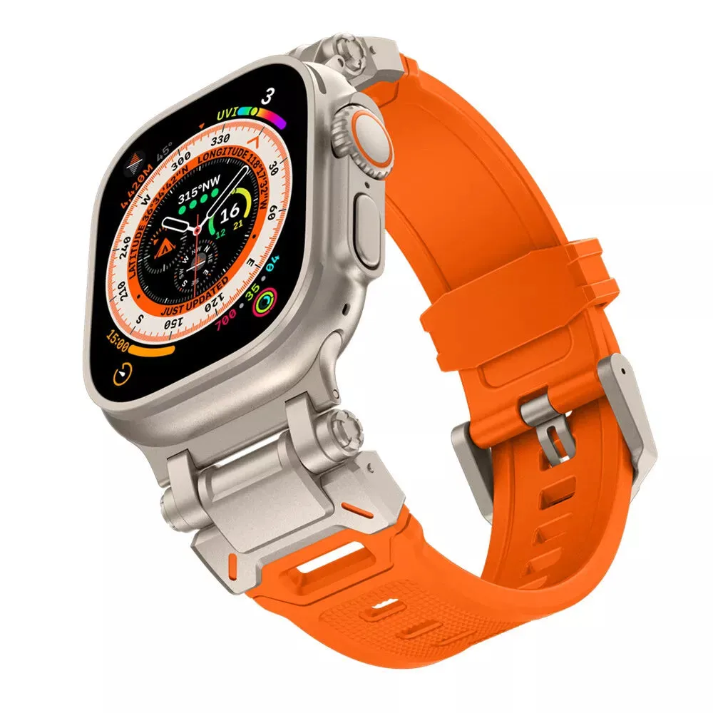 Flash Sale Apple Watch 'Explorer' TPU Strap (Orange with Titanium)  Almost Sold Out!
