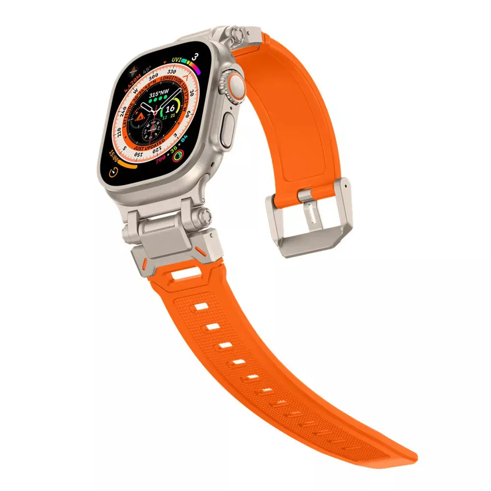 Flash Sale Apple Watch 'Explorer' TPU Strap (Orange with Titanium)  Almost Sold Out!