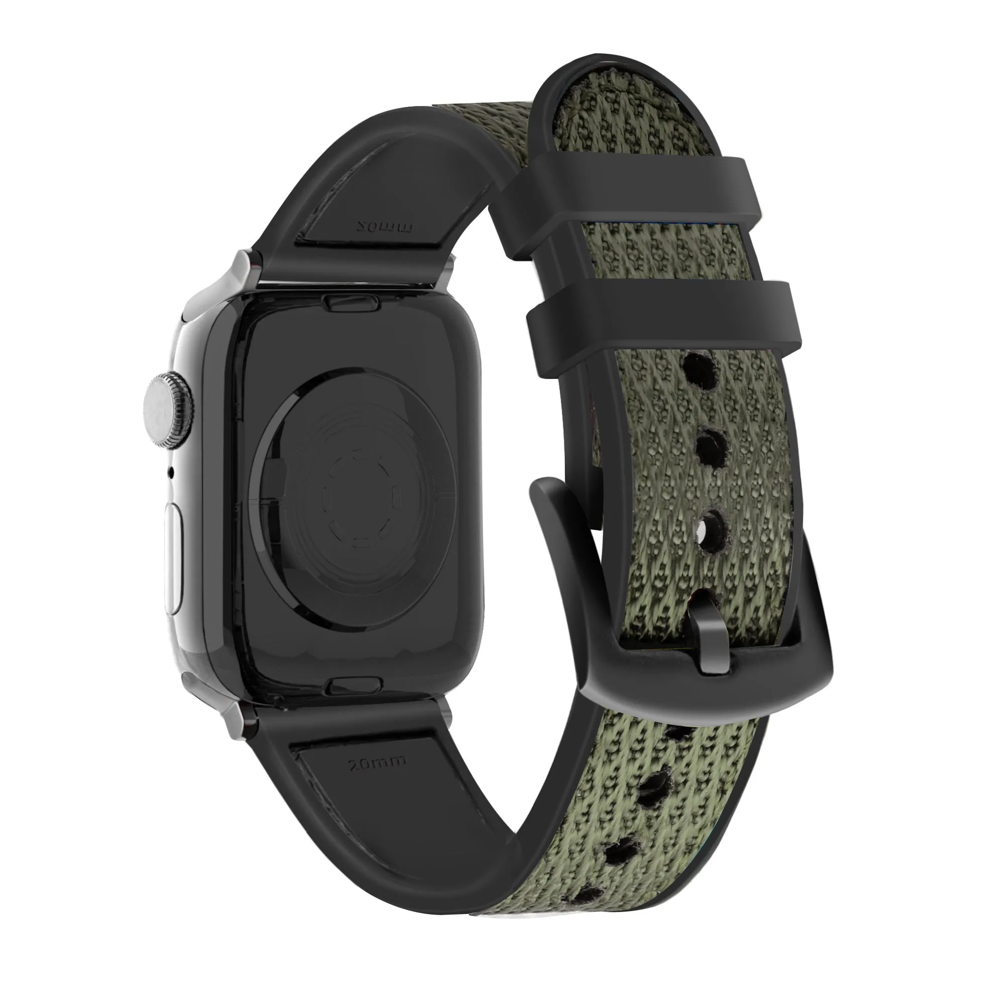 Flash Sale Apple Watch Hybrid Nylon Strap (Green)  Limited Stock!