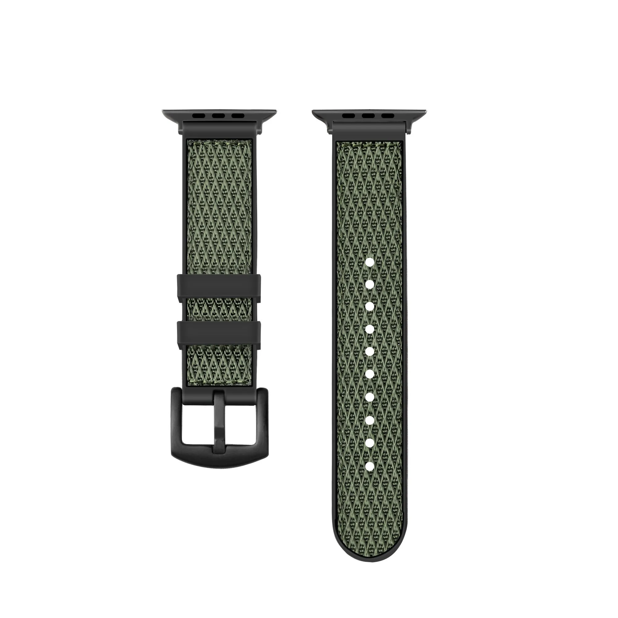 Flash Sale Apple Watch Hybrid Nylon Strap (Green)  Limited Stock!