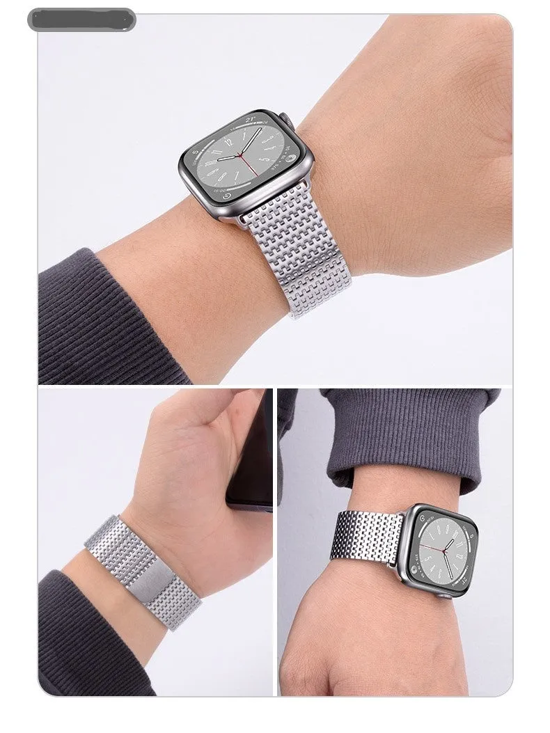 Flash Sale Apple Watch Metal Mesh Strap (Silver)  Limited Availability!