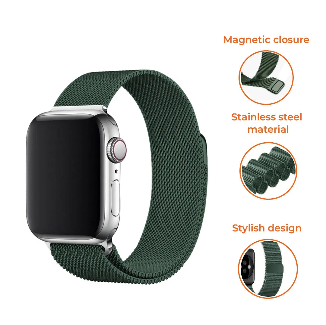 Flash Sale! Apple Watch Milanese Strap (Dark Green)  Last Chance!